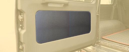 righ) visible carbon fibre with clear coat * 66G 356 854 Rear door carbon panel visible carbon fibre with