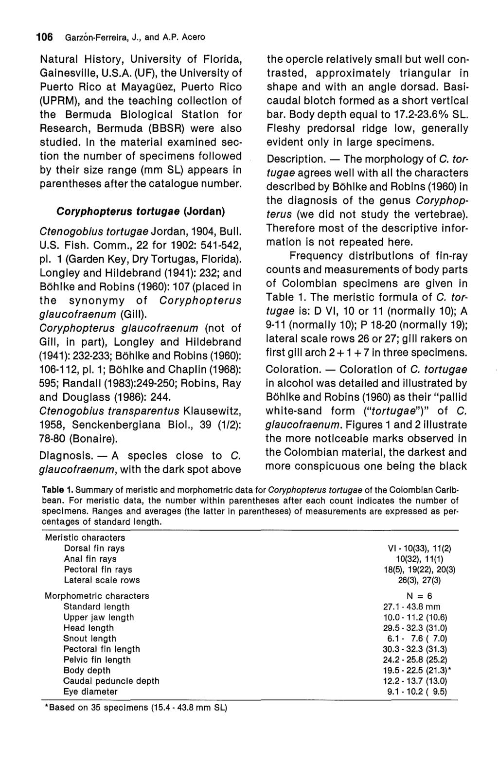 Gulf of Mexico Science, Vol. 11 [1990], No. 2, Ar