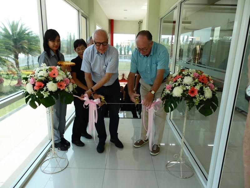 Official Opening Shareholder Jan van Waas and Vittoria chairman Rudie Campagne visited Rayong on February 15, 2017 to officially open the extensive new test facilities.