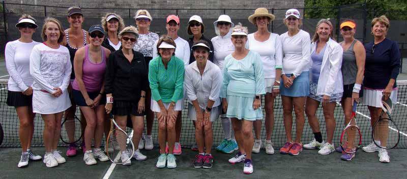 Junior Tennis Clinics were held twice a week during the month of July: Special thanks to all of the parents and grandparents who brought their children out to a Tiny Tots or a Young Guns Clinic