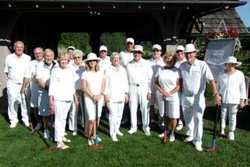 CHATTOOGA CLUB AWAY MATCH Thursday, August 3rd MALLETS & MARTINIS CONTINUES TO BE THE MOST POPULAR WEEKLY CROQUET MIXER: Each Tuesday and Thursday,