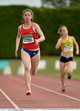 U/17 Lauren Ryan, Dooneen A.C. won silver in the 100m in a swift time of 11.82 with Kate Bernard, Bandon A.C. in 3rd place in 12.29. There was silver for Hannah Jacob, Waterford A.C. in the Girls 3km Walk in a time of 16.