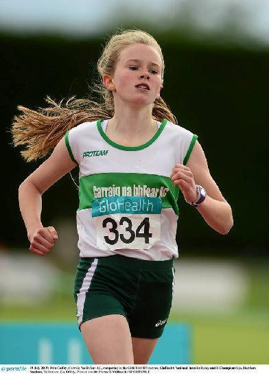Leah Parker, Midleton A.C. & Niamh O Donovan, Bandon A.C. won gold & silver in the Girls Shot Putt with throws of 6.92m & 6.21m. U/13 Blessing Alamu, Midleton A.C. won gold in the Girls Shot Putt with a throw of 9.