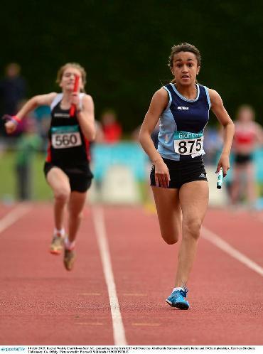 86 with silver for Niamh Linehan, Liscarroll A.C. in 13.33 & bronze for Roisin O Callaghan, Midleton A.C. in 13.53. Roisin also picked up silver in the Long Jump with a jump of 4.26m.