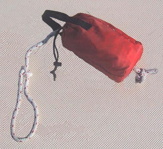 Figure (4) Throw Rope is flaked in a bag and thrown toward the