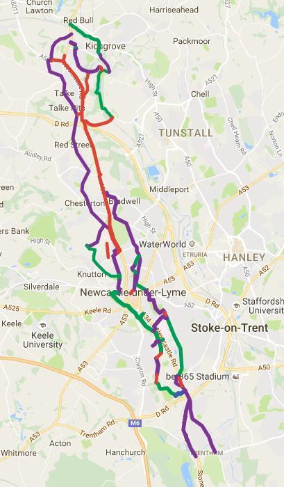 A34 EXISTING & SUGGESTED FUTURE CYCLE ROUTES Existing
