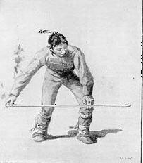 2) Sling the Snow Snake- See Attachment- Each Patrol will need to provide their own Snake Event Description Scouts throw a six to seven foot long hand crafted stick from a starting line into a hard