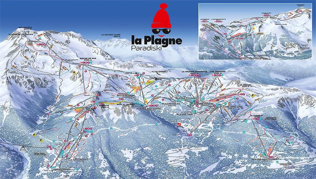 Ski area: SKI AREA: GRANDE PLAGNE From 1250m to 3250m 225 km