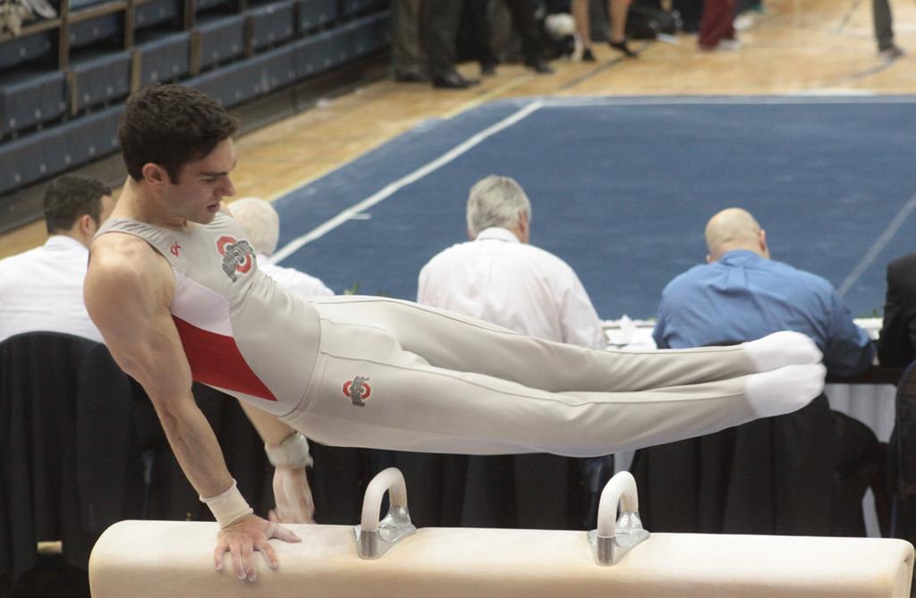 125), while junior Larry Mayer paves the way for the Buckeyes on vault, as he is currently No. 5 on the event (15.025). After Mayer, freshman Logan Melander ranks No. 8 (14.925).
