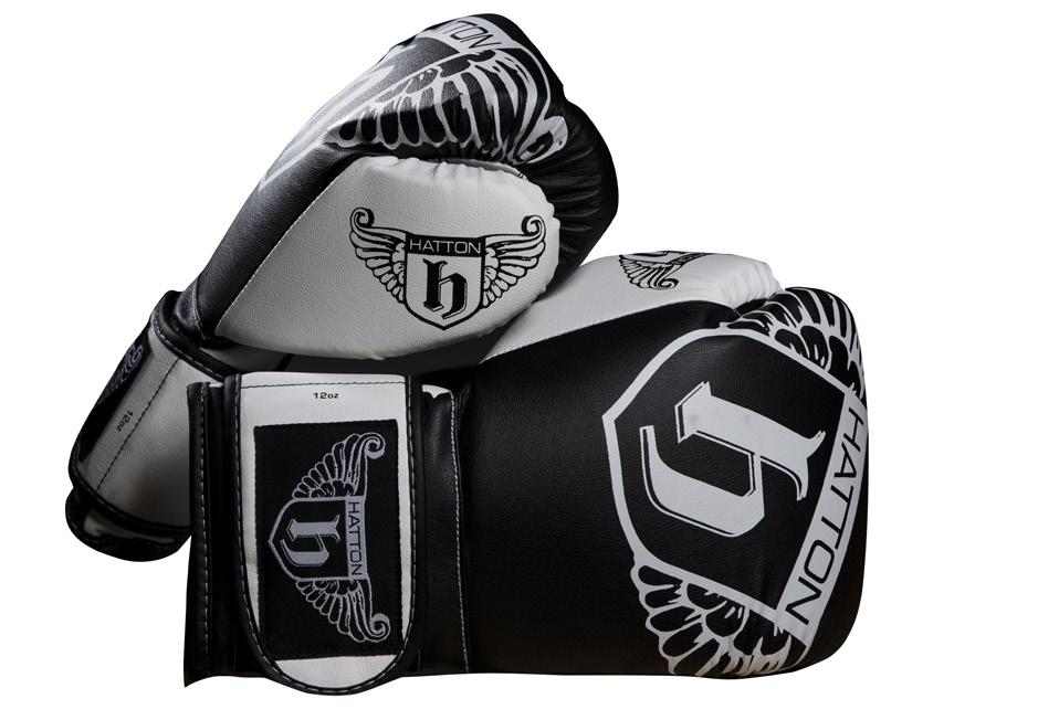 HATTON PU SPARRING GLOVE (PAIR) Hatton Boxing Pre moulded velcro glove developed for sparring and fitness sessions. PU constructed outer layer.
