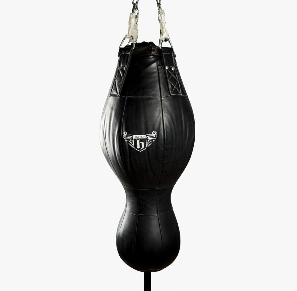 HATTON HEAVY BAGS Build punching power with a Hatton Heavy Duty Punch Bag. Made from 100% dyed quality leather or P.U.