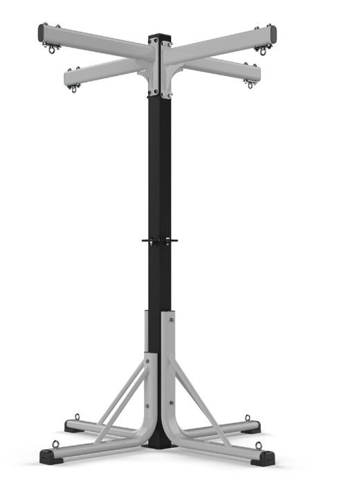 people Free standing unit, ideal for fitness studios Also available with silver finish frame Speedball platform - Swivel clip not