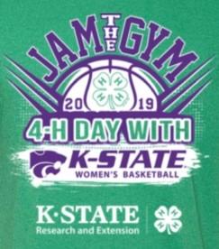 Kansas 4-H Day with Wildcat Women s Basketball Sunday, January 13, 2019, 12:00 p.m. K-State vs.