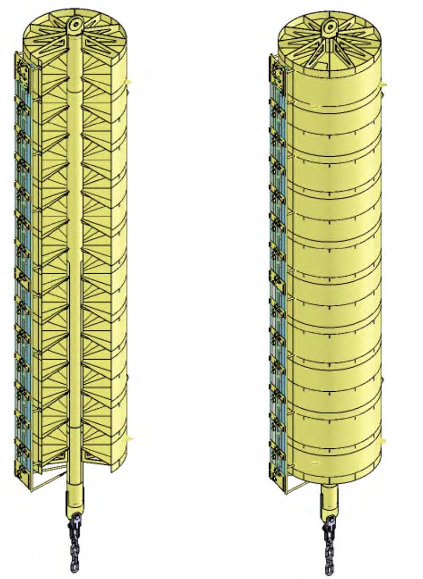 Buoyancy Tank Maintain riser verticality Steel plate structure Flat or hemispherical ends Pressure balanced design Water / nitrogen