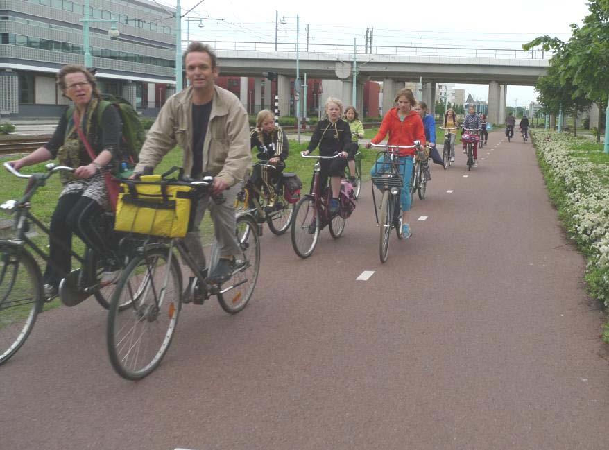 Bike paths such as these make it safe and comfortable