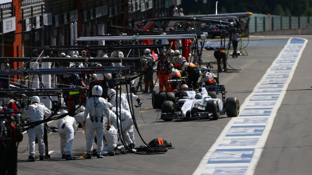 Pit Stops During each race, a car will go into the pit lane