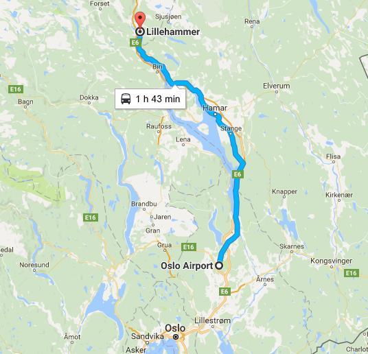 How to get to Lillehammer: From Oslo Airport Gardermoen (OSL)