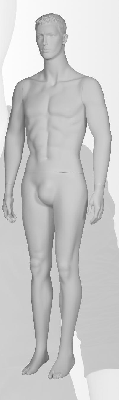 mannequin with sculptured hair 23 MN2300W2