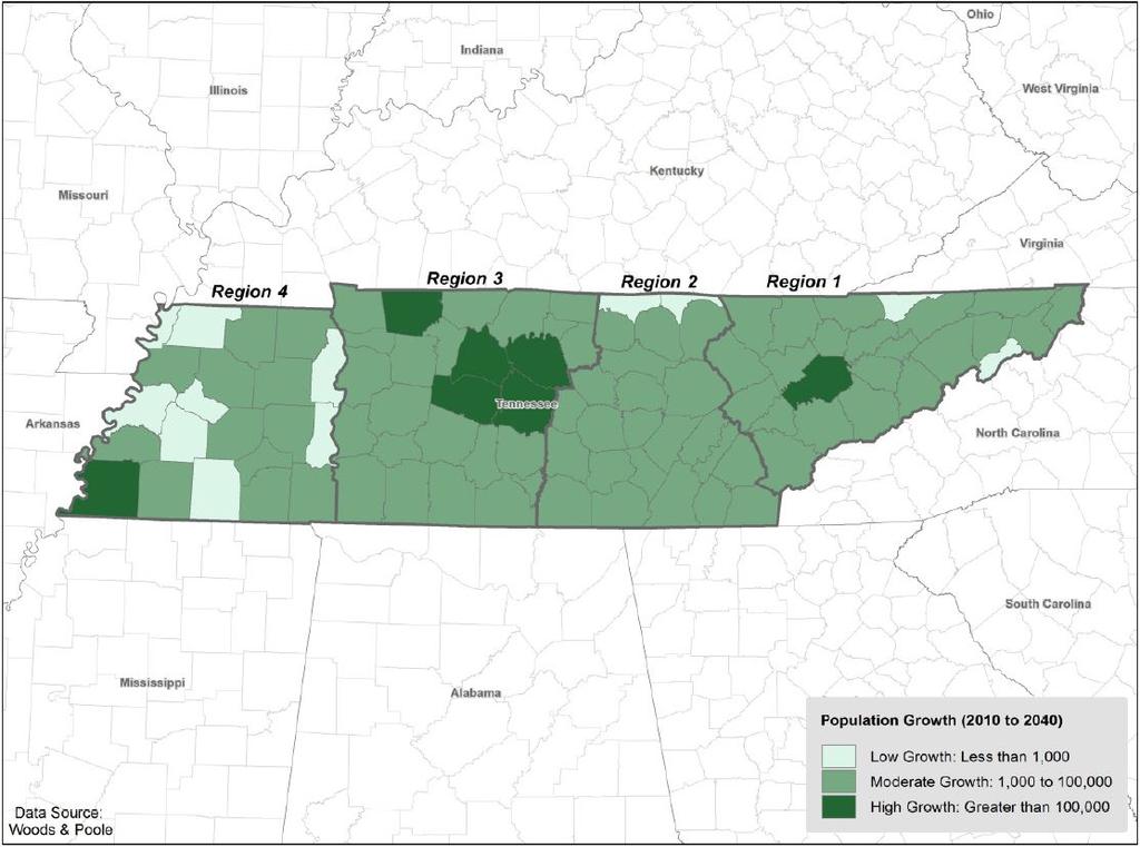 By 2040, TN population expected to add over 2.