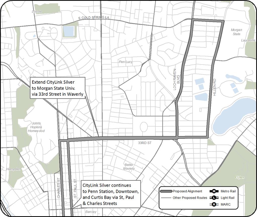 Significant Changes CityLink Silver Concern over lack of one seat ride from 33 rd Street
