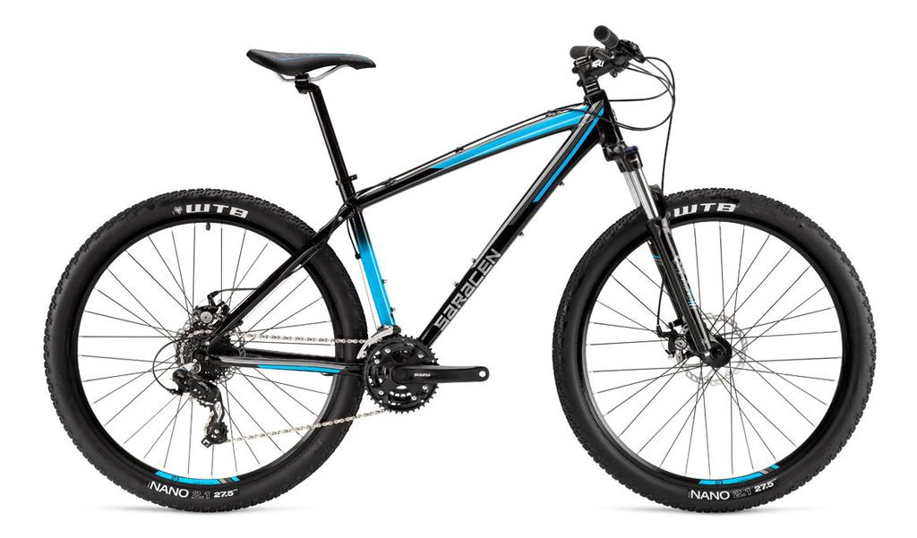The Tuffrax Disc features 24speed Shimano gears and a Suntour XCT 100mm travel fork with lockout.