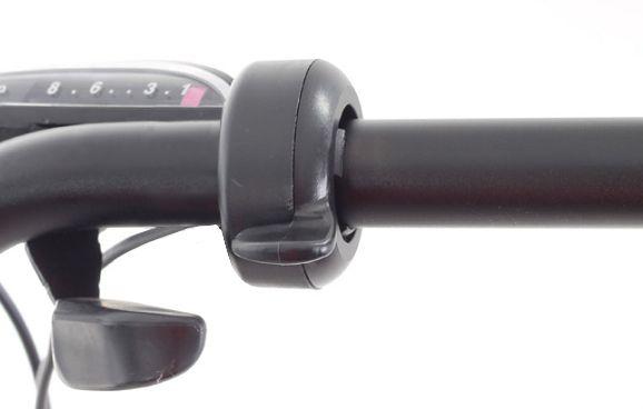 Next, slide the thumb throttle onto your handlebar, usually the right side, however it is up to personal
