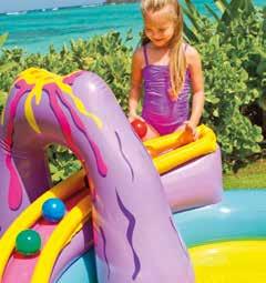 Slide and splash into the wading pool Jurassic fun with