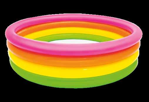 56441NP/EP SUNSET GLOW POOL 66" x 18" (1.68m x 46cm) inflated 9ga (0.23mm) rings with 7ga (0.