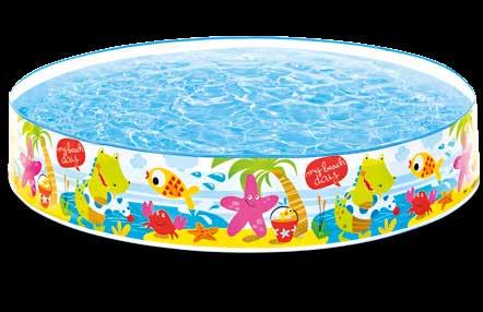 22m x 25cm) Fun duckling graphics Capacity 9½" (24cm) of wall height: 74 gal