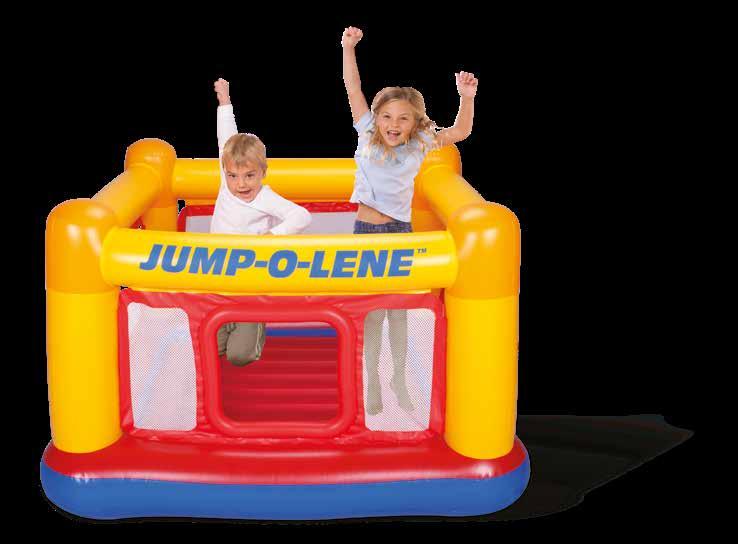 48250NP/EP JUMPOLENE BOXING RING BOUNCER Approximate inflated size: 89"L x 89"W x 43½"H (2.26m x 2.