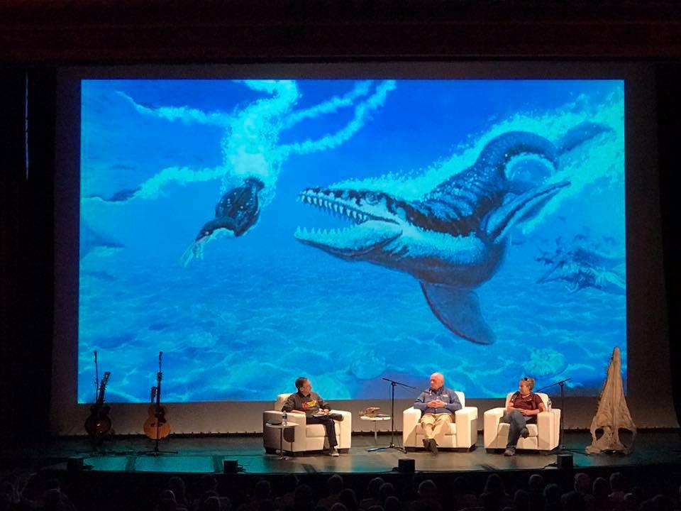 To address this, Sternberg paleontologists had the opportunity to take to a national stage and talk about the ocean that covered Kansas in the Cretaceous.