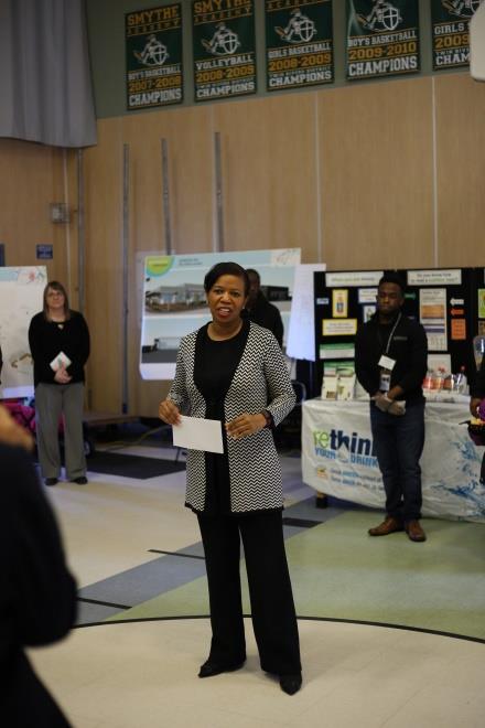 enhancing the River District. La Shelle Dozier, Executive Director of the Sacramento Housing and Redevelopment Agency, also thanked community members for attending the community outreach event.