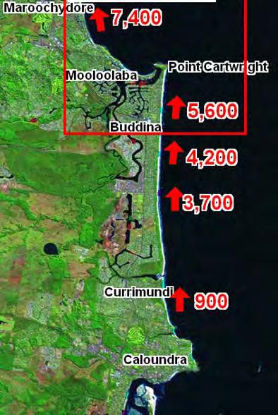 6.5 Zone 3: Point Cartwright to Caloundra Head 6.5.1 Overview Spatial Extent and Values Shoreline management zone 3 extends from Point Cartwright to the eastern extent of Caloundra Headland.