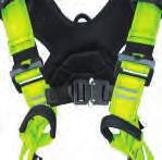 Low leg straps for improved comfort Fall Safe lite padded