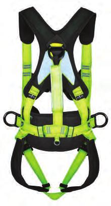 FS202 CLASSIC HARNESS 1 dorsal D-ring + 2 front loops Fall Safe ergomic Back Pad Padded legs