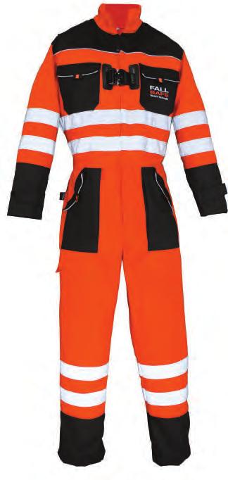 FALL PROTECTION COVERALL The coverall with incorporated harness is as easy to wear as the original garment, just