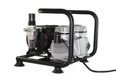 MIA 0302SU has unique protective frame with side-mounted 2.5-liter STAINLESS STEEL air tank.