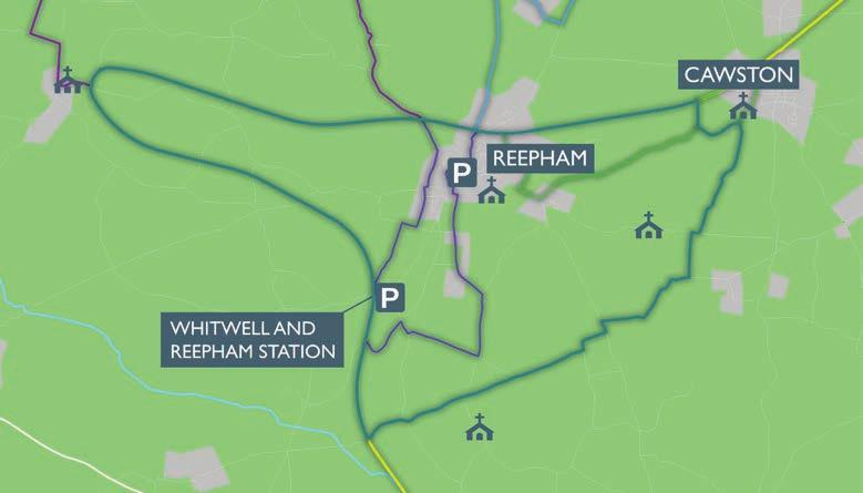 Themelthorpe Loop 12.5 miles This walk starts at Whitwell and Reepham Station: don t forget to pop in for a drink and a marvel at their trains!