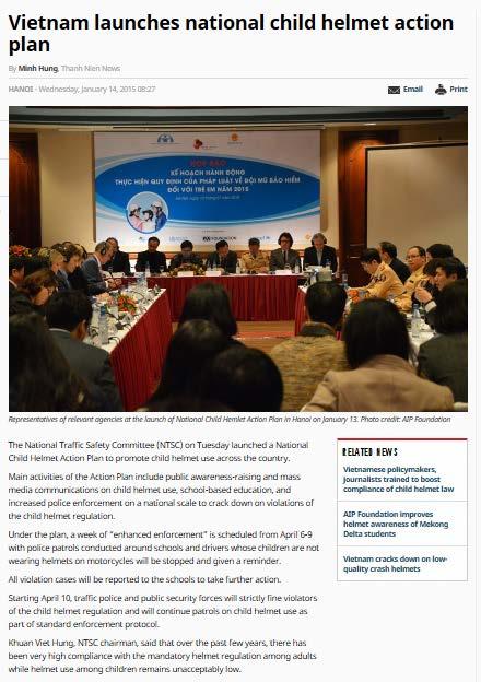 GRSP - Road Safety Grants Vietnam - AIP