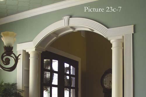 to allow for varying sized columns or corbels.
