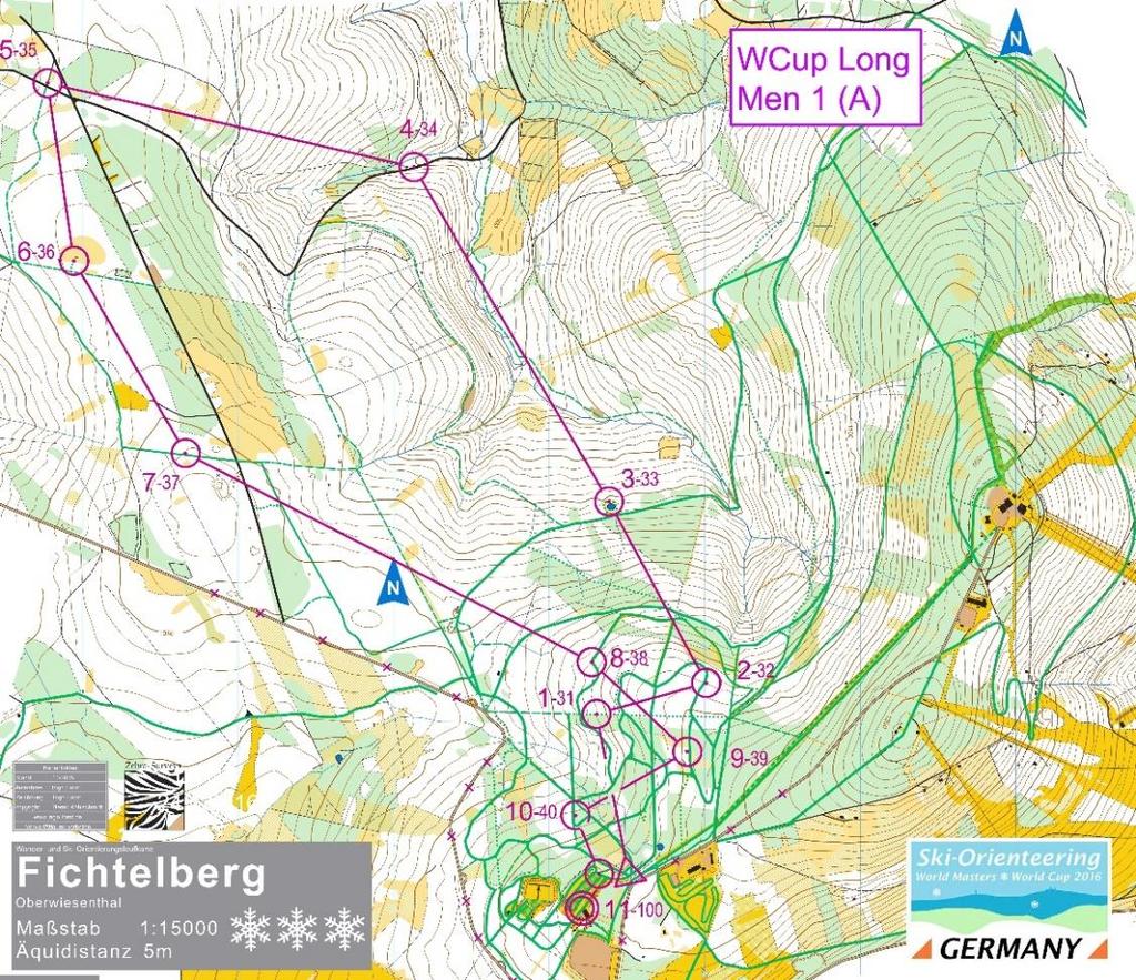 MTBO map from WRE and World Masters Series event in