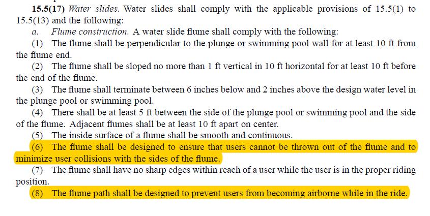 4.12.2.2.3: Rationale Behind/Benefit of CR Rationale for CR Iowa Swimming Pool and Spa rules 641 IAC 15.5(17) a (6) & 641 IAC 15.