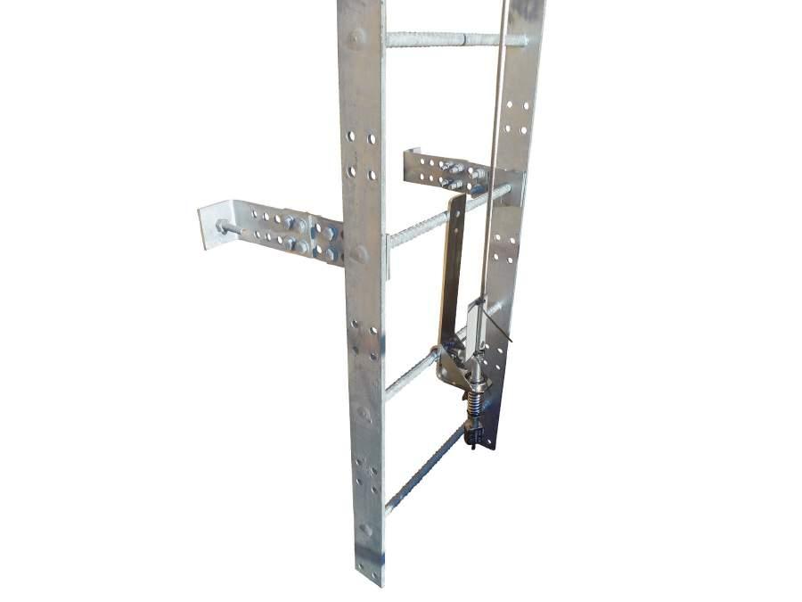 BETTER LADDERS BY DESIGN EZ Series Ladders reduce installation times by 50% Stand-off brackets adjust from 7-1/ to 14 to work around obstructions and ensure OSHA