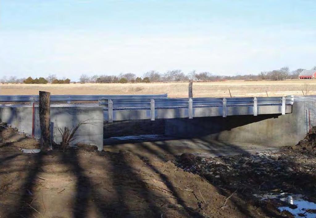 Figure 5. Low-Cost Bridge Design for Very Low-Volume Local Roads. Precast concrete bridge.