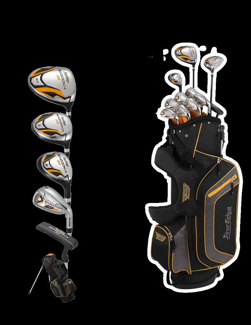 260 MEN S COMPLETE SET $299.99 MSRP Available in right hand. Driver Graphite Shaft Oversize high-moi 460CC driver promotes increased forgiveness on off-center hits for longer, straighter tee shots.