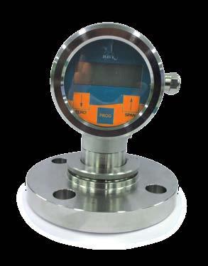 Process temperatures can be shown and damping times can be adjusted from 0 to 25 secs.