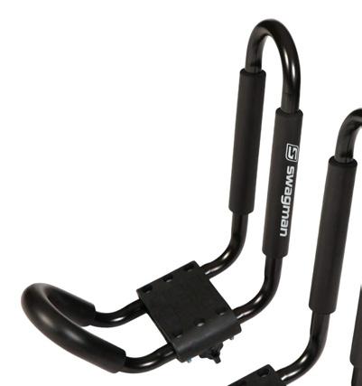 5 crossbars Includes 2 tie-down straps with padded cam lock