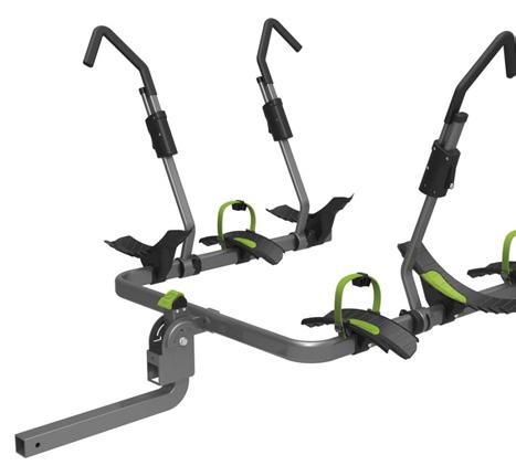 This sleek looking rack provides the flexibility riders need when hauling either a super-light triathlon bike or a