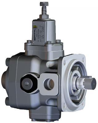 Variable displacement vane (with mechanical pressure compensator) PVS-Type Key Features: Rotation: Right (viewed from shaft end) Mounting flanges: 4-hole flange (UNI ISO 319/2) onnections: GS SP (UNI