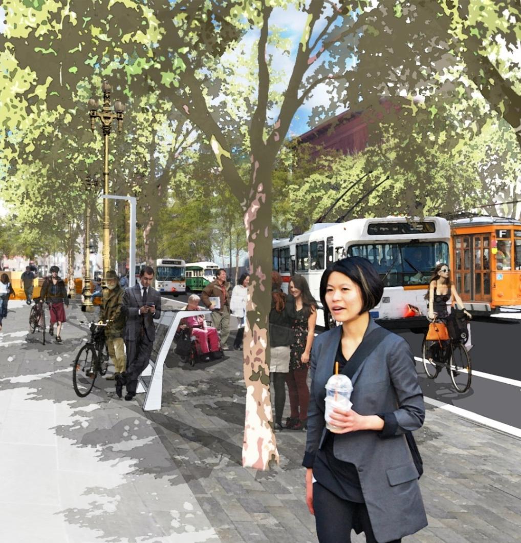 Creating a synergy between transport and place How to make a mobility corridor that works for 21 st Century and a grand civic and commercial boulevard?
